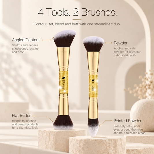 DUcare Duo™ | 4-in-1 Precision Makeup Brush Set